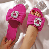 Strass-Sandalen mit passenden flachen Hausschuhen von Fairy Season